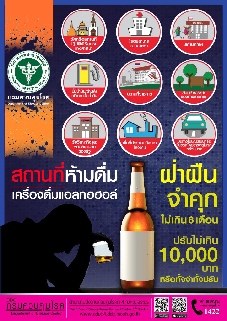 ประชาสัมพันธ์การรณรงค์งดดื่มเครื่องดื่มแอลกอฮอล์